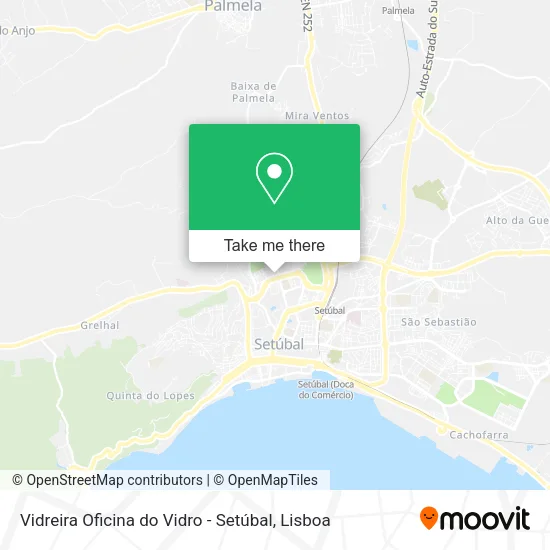 Vidreira Oficina do Vidro - Setúbal map