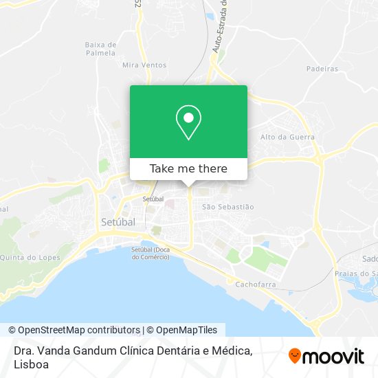 Dra. Vanda Gandum Clínica Dentária e Médica map