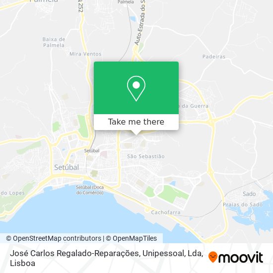 José Carlos Regalado-Reparações, Unipessoal, Lda mapa