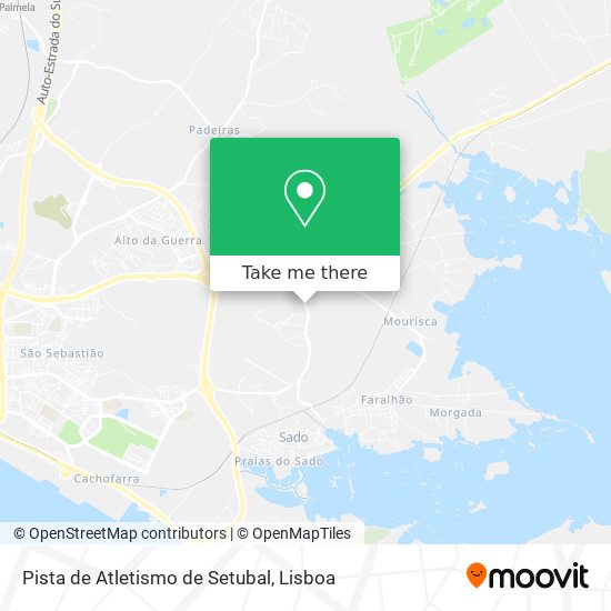 Pista de Atletismo de Setubal mapa