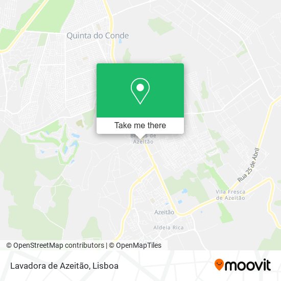 Lavadora de Azeitão mapa