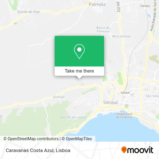 Caravanas Costa Azul map