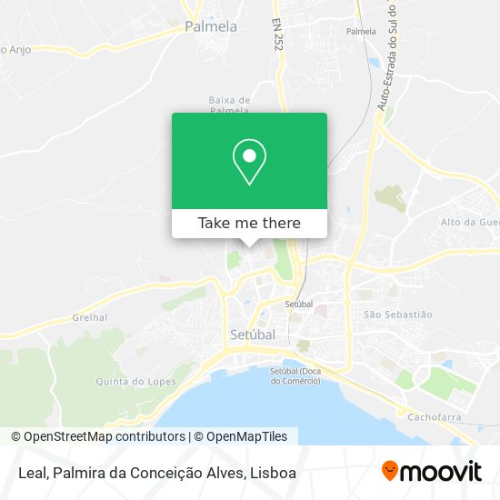 Leal, Palmira da Conceição Alves map