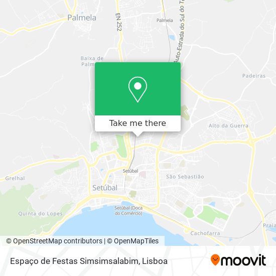 Espaço de Festas Simsimsalabim mapa