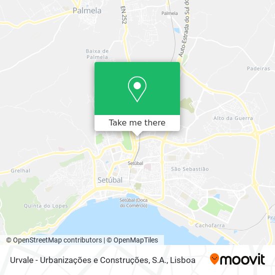 Urvale - Urbanizações e Construções, S.A. mapa
