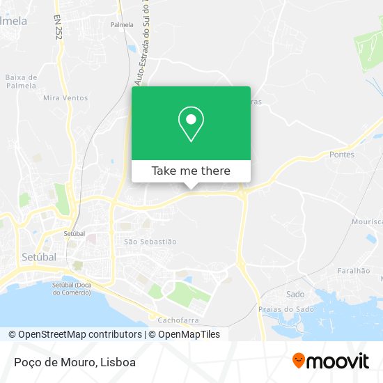 Poço de Mouro mapa