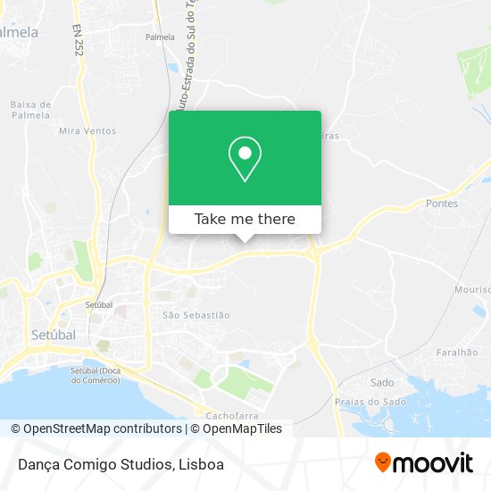 Dança Comigo Studios map