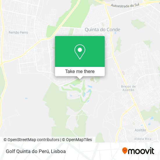 Golf Quinta do Perú map