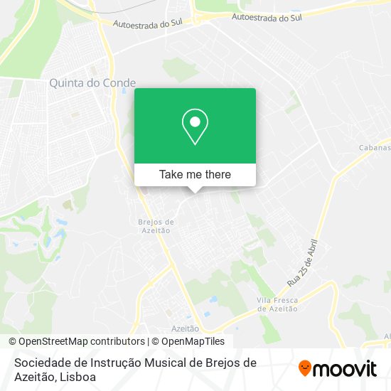 Sociedade de Instrução Musical de Brejos de Azeitão map