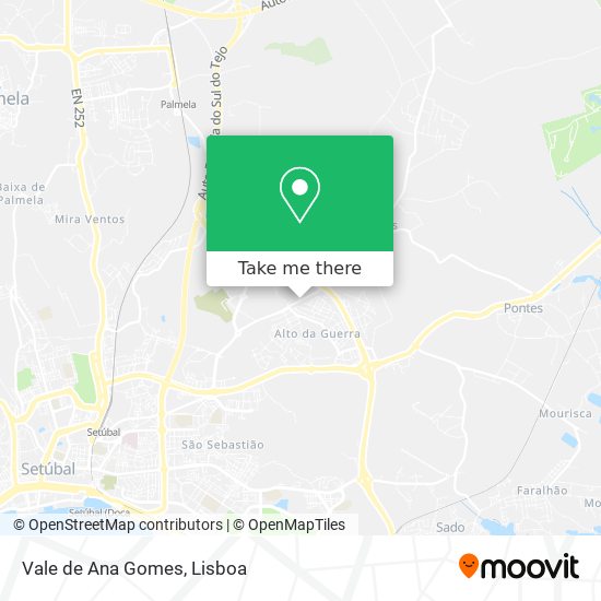 Vale de Ana Gomes mapa