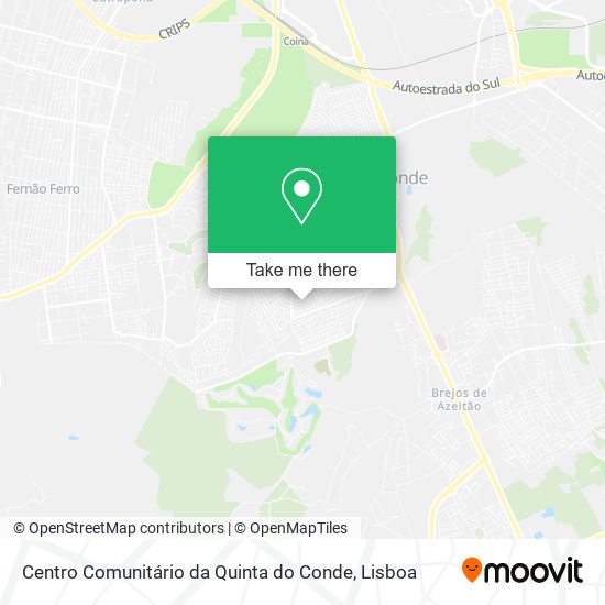 Centro Comunitário da Quinta do Conde mapa
