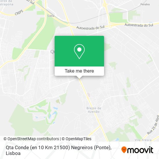 Qta Conde (en 10 Km 21500) Negreiros (Ponte) map