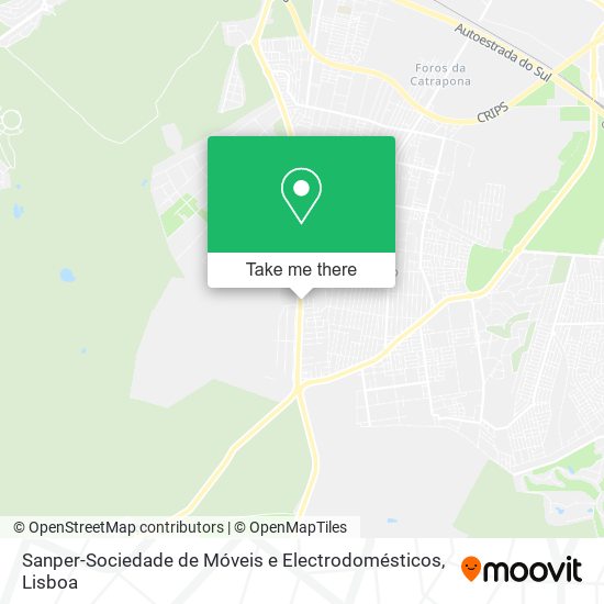 Sanper-Sociedade de Móveis e Electrodomésticos mapa