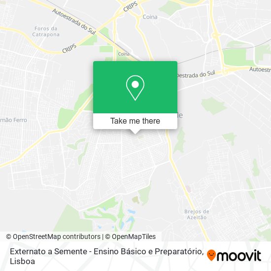 Externato a Semente - Ensino Básico e Preparatório mapa