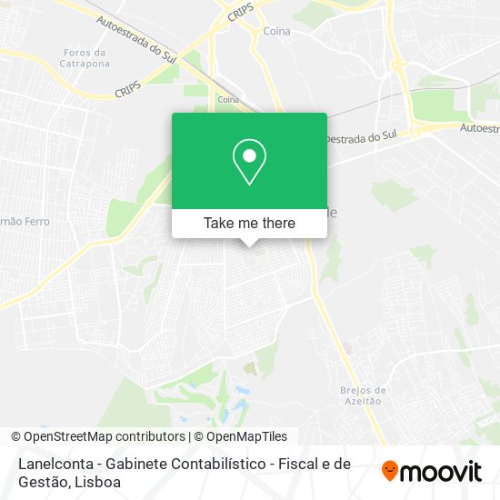 Lanelconta - Gabinete Contabilístico - Fiscal e de Gestão map