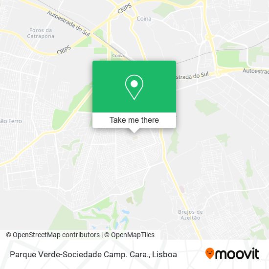 Parque Verde-Sociedade Camp. Cara. mapa