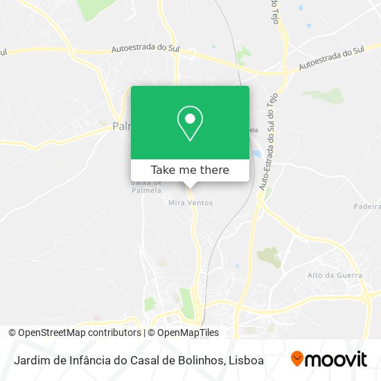 Jardim de Infância do Casal de Bolinhos mapa