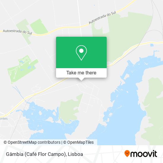 Gâmbia (Café Flor Campo) mapa