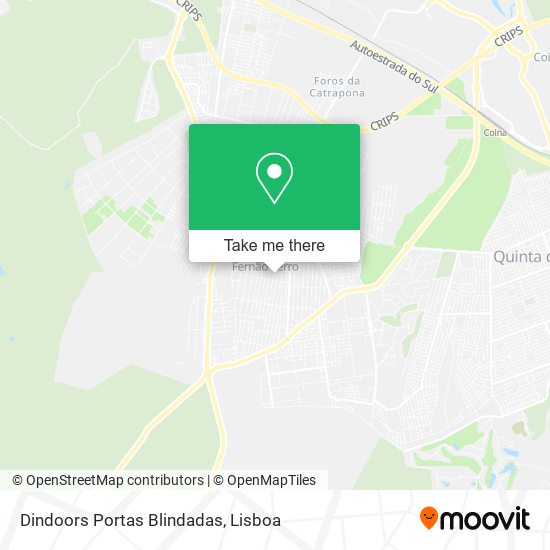 Dindoors Portas Blindadas map