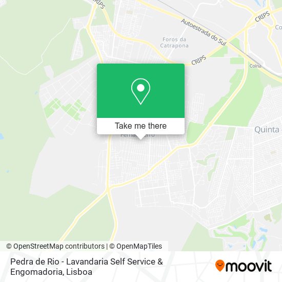 Pedra de Rio - Lavandaria Self Service & Engomadoria map