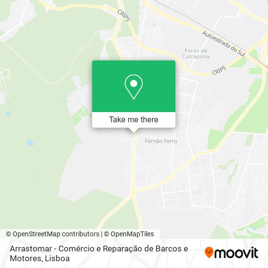 Arrastomar - Comércio e Reparação de Barcos e Motores mapa