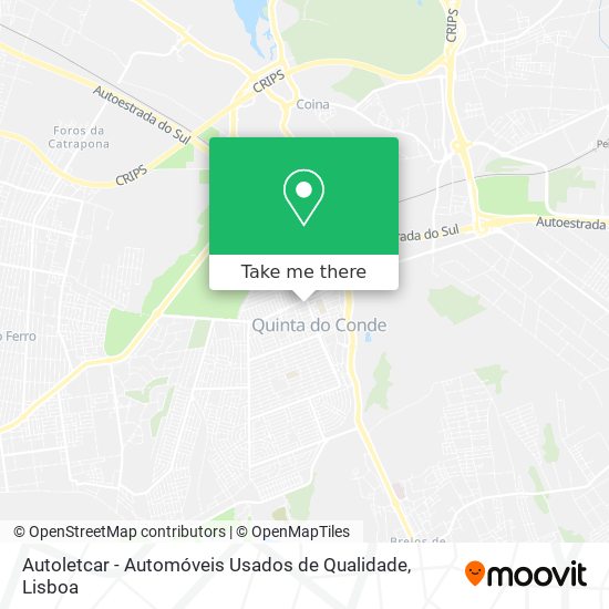 Autoletcar - Automóveis Usados de Qualidade mapa