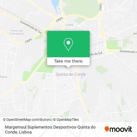 Margemsul Suplementos Desportivos-Quinta do Conde map