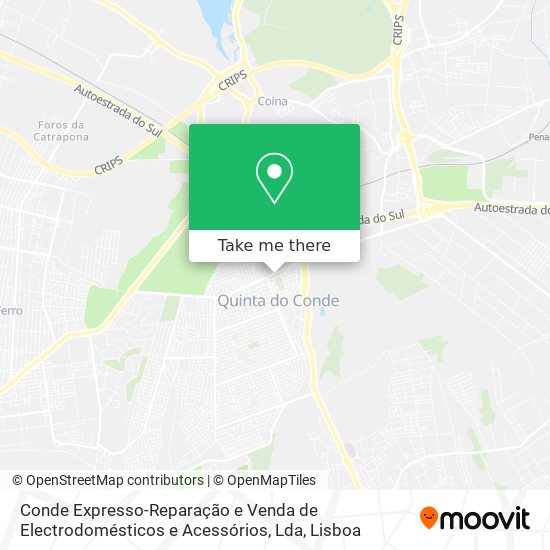 Conde Expresso-Reparação e Venda de Electrodomésticos e Acessórios, Lda map