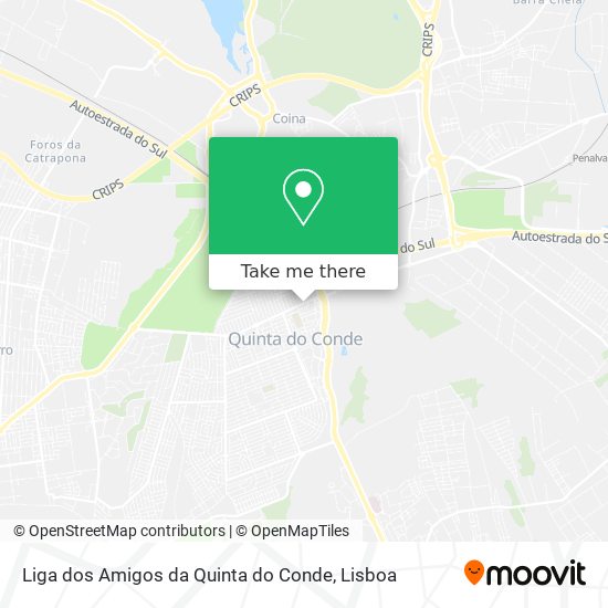Liga dos Amigos da Quinta do Conde mapa
