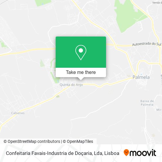 Confeitaria Favais-Industria de Doçaria, Lda map