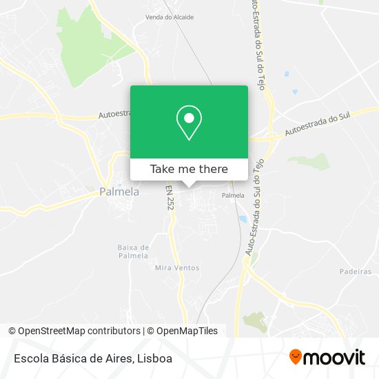 Escola Básica de Aires mapa