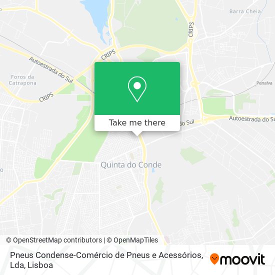 Pneus Condense-Comércio de Pneus e Acessórios, Lda map