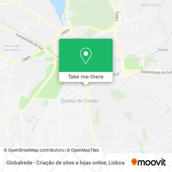 Globalrede - Criação de sites e lojas online mapa