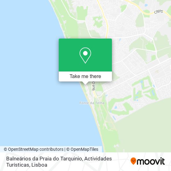 Balneários da Praia do Tarquinio, Actividades Turísticas map