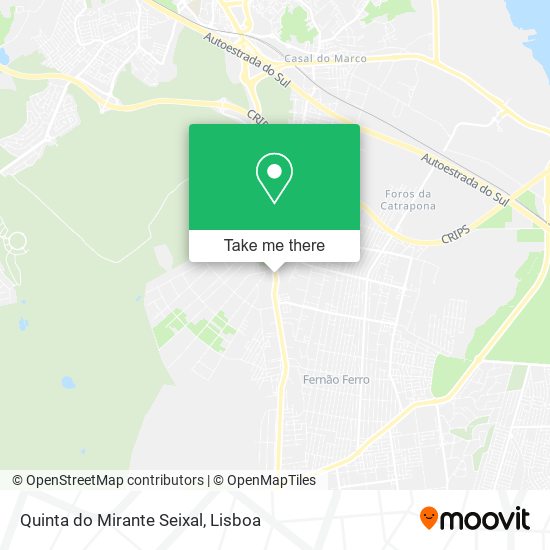 Quinta do Mirante Seixal map