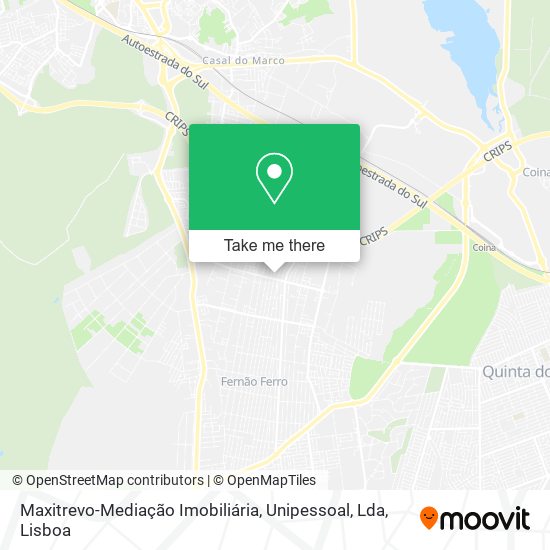 Maxitrevo-Mediação Imobiliária, Unipessoal, Lda mapa