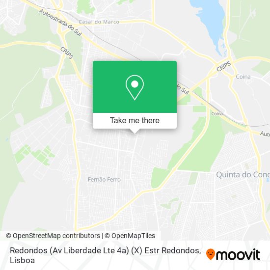 Redondos (Av Liberdade Lte 4a) (X) Estr Redondos map