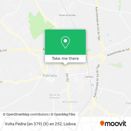 Volta Pedra (en 379) (X) en 252 mapa