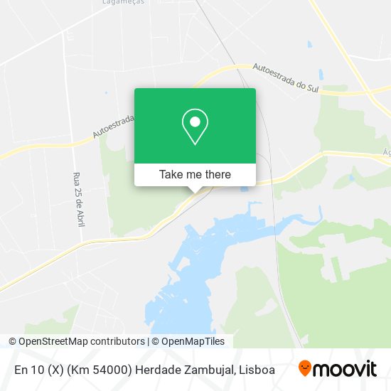 En 10 (X) (Km 54000) Herdade Zambujal mapa