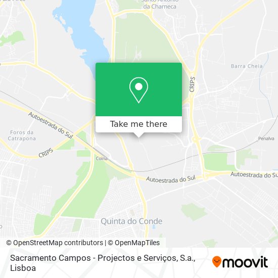 Sacramento Campos - Projectos e Serviços, S.a. map
