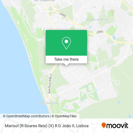 Marisol (R Soares Reis) (X) R D João II map