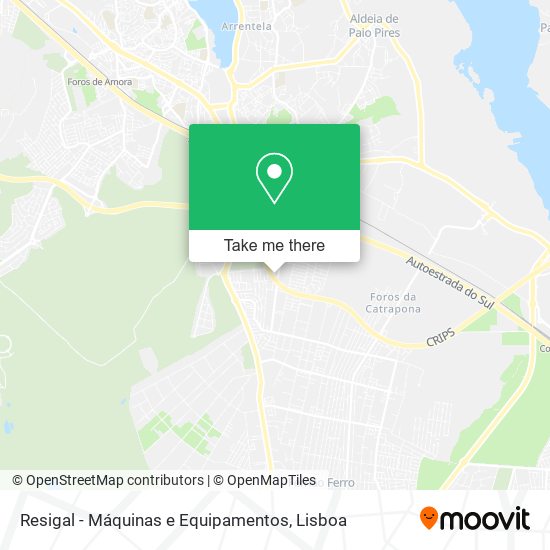 Resigal - Máquinas e Equipamentos mapa