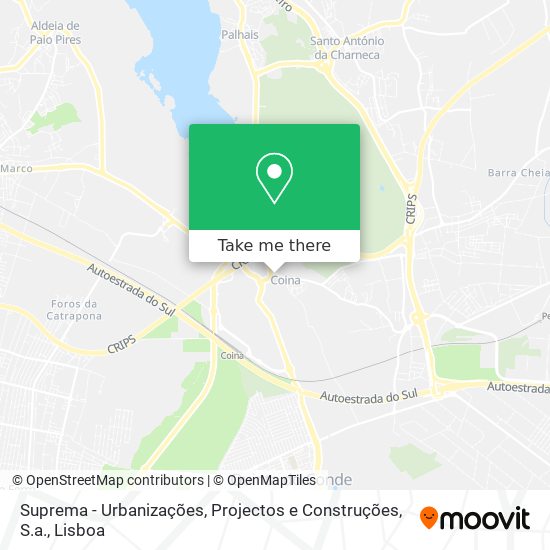 Suprema - Urbanizações, Projectos e Construções, S.a. mapa