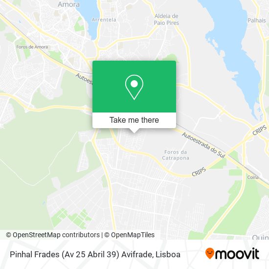 Pinhal Frades (Av 25 Abril 39) Avifrade map