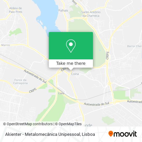 Akienter - Metalomecânica Unipessoal map