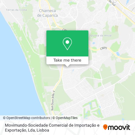 Movimundo-Sociedade Comercial de Importação e Exportação, Lda map