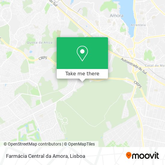 Farmácia Central da Amora map