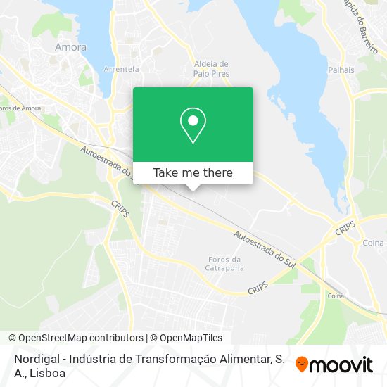 Nordigal - Indústria de Transformação Alimentar, S. A. map