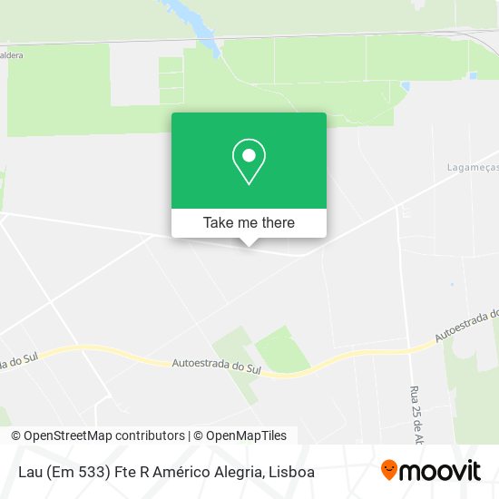 Lau (Em 533) Fte R Américo Alegria map