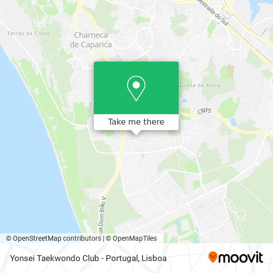 Yonsei Taekwondo Club - Portugal map
